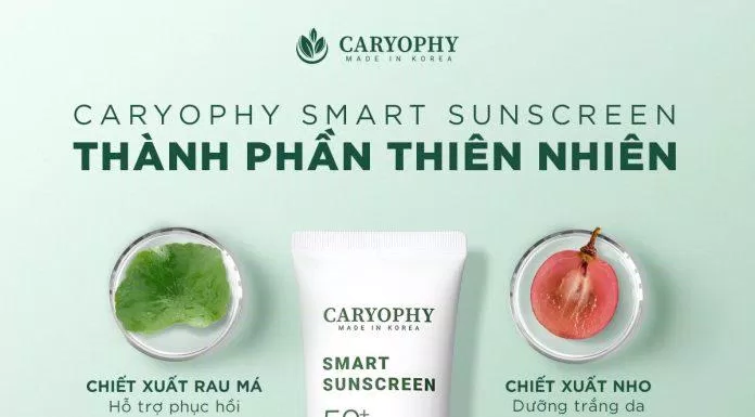 Kem chống nắng Caryophy Smart Sunscreen chứa những thành phần lành tính giúp nuôi dưỡng da hiệu quả (Nguồn: Internet).