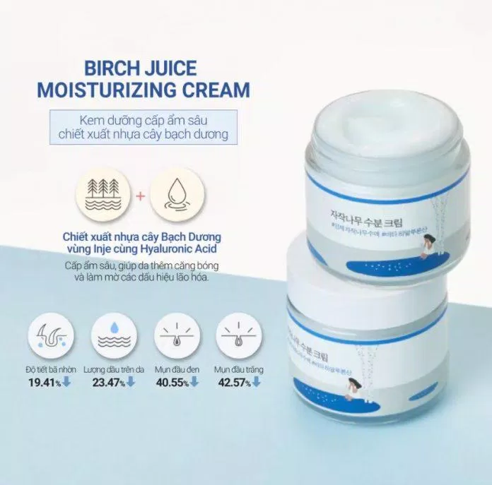 Kem dưỡng ẩm ROUND LAB Birch Juice Moisturizing Cream. (ảnh: internet)