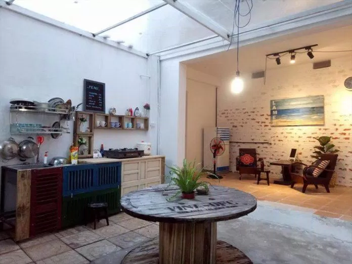 Khu bếp ấm cúng tại La Mer homestay Vũng Tàu 2 (ảnh: internet)