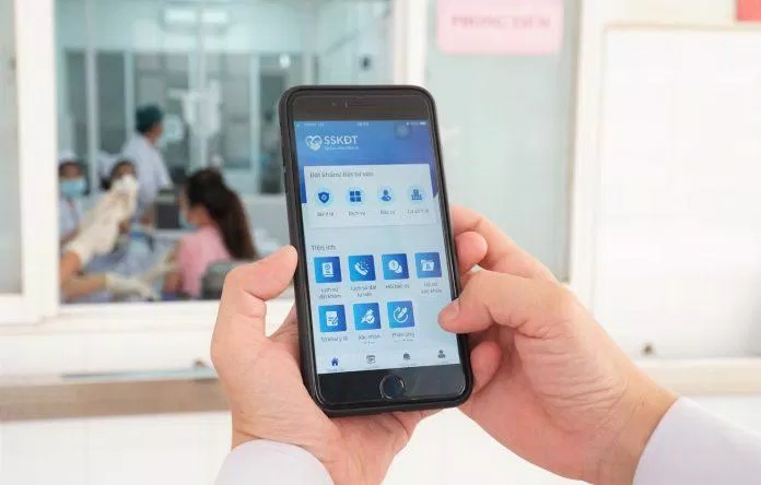 App Sổ sức khỏe điện tử trên điện thoại thông minh (ảnh: internet)