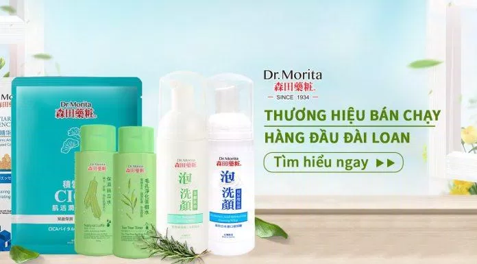 Dr. Morita là thương hiệu mỹ phẩm hàng đầu Đài Loan nổi tiếng với những sản phẩm mặt nạ giấy (Nguồn: Internet).