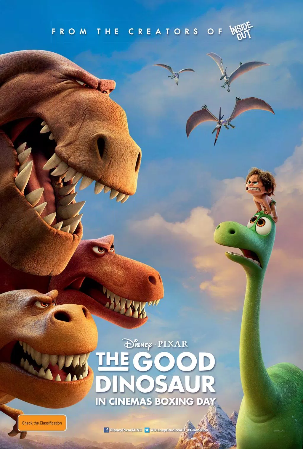 Poster phim The Good Dinosaur - Chú Khủng Long Tốt Bụng (2015) (Ảnh: Internet)