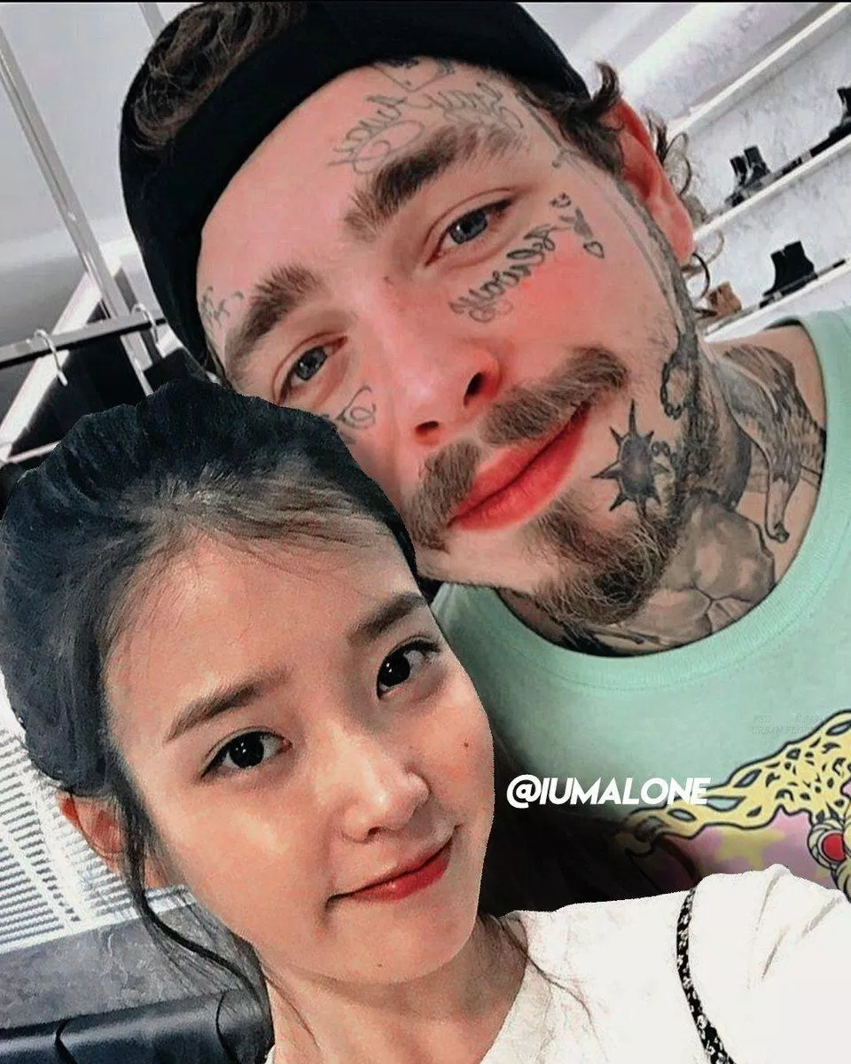 Post Malone và IU theo dõi tài khoản Instagram của nhau (Ảnh: Internet).