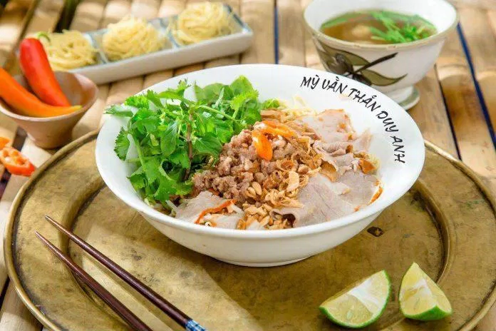Món ăn tại Mì vằn thắn hủ tiếu Duy Anh. (Nguồn: Internet)