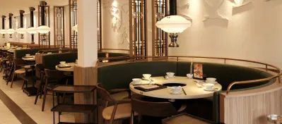 Không gian sang chảnh cực kỳ tại Manwah Taiwanese Hotpot Thái Hà. (Nguồn: Internet)