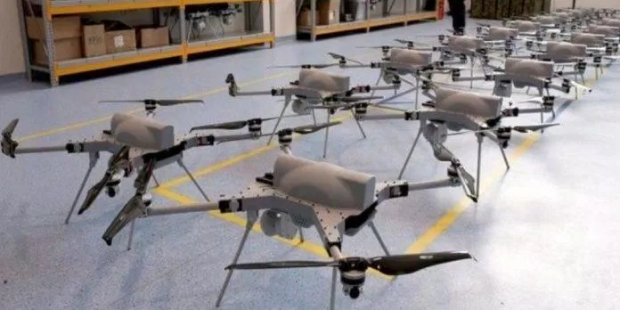 Drone có thể liên kết với nhau thành một đội quân tác chiến (Ảnh: Internet).
