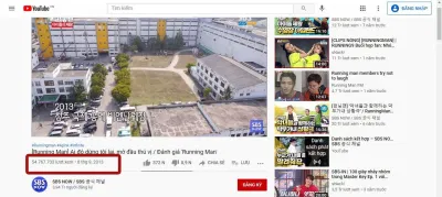 Sau hơn 7 năm video màn chào sân này không ngừng tăng. (Ảnh: Internet).