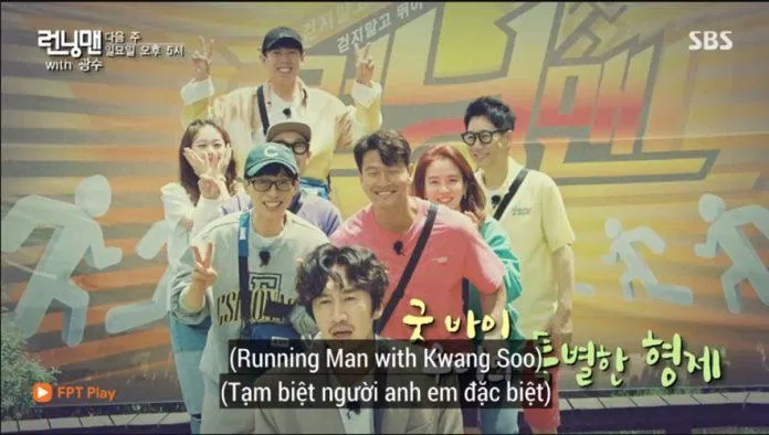 Bản preview tập mới kết thúc bằng dòng chữ: Tạm biệt người anh em đặc biệt, Running Man with Kwang Soo. (Ảnh: Internet)