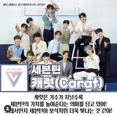 SEVENTEEN có tên fandom là CARAT (Ảnh: Internet)