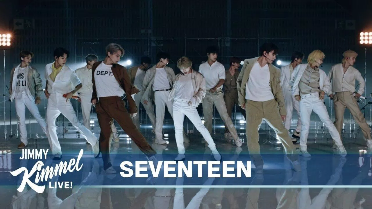 SEVENTEEN trình diễn "Ready to love" trên "Jimmy Kimmel Live" (Nguồn: Internet).