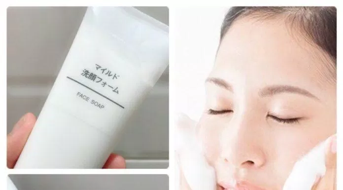 Sữa rửa mặt Muji Face Soap với khả năng tạo nhiều bọt giúp làm sạch da ( Nguồn: internet)