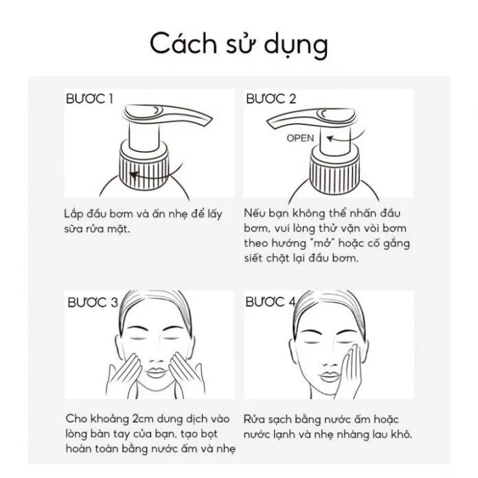 Hướng dẫn cách sử dụng sữa rửa mặt Perfect Diary Amino Acid Cleanser hiệu quả nhất cho da ( Nguồn: internet)