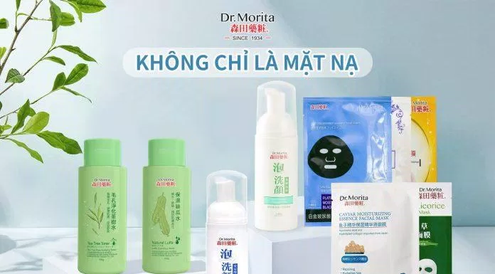 Dr.Morita là một thương hiệu Mỹ phẩm Đài Loan nổi tiếng (Nguồn: Internet).