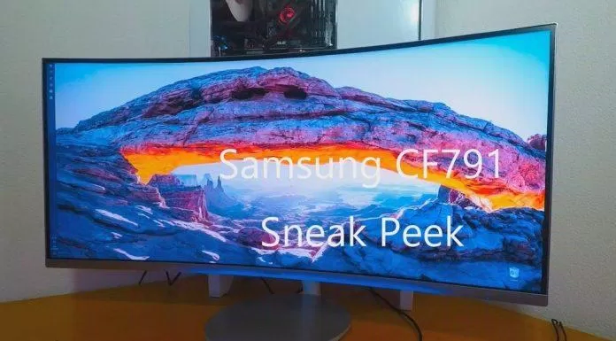 Màn hình siêu rộng CF791 của Samsung có độ phân giải 3440 x 1440 pixel, hay còn gọi là UW-QHD (Ultra Wide Quad HD) (Ảnh: Internet).