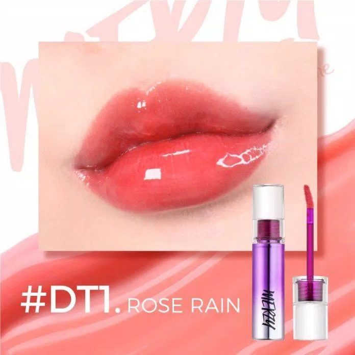 DT1 Rose Rain với sắc hồng sữa coral kết hợp cùng chất son bóng sẽ mang lại cho bạn một vẻ ngoài dễ thương và đáng yêu. (Nguồn ảnh: Internet)