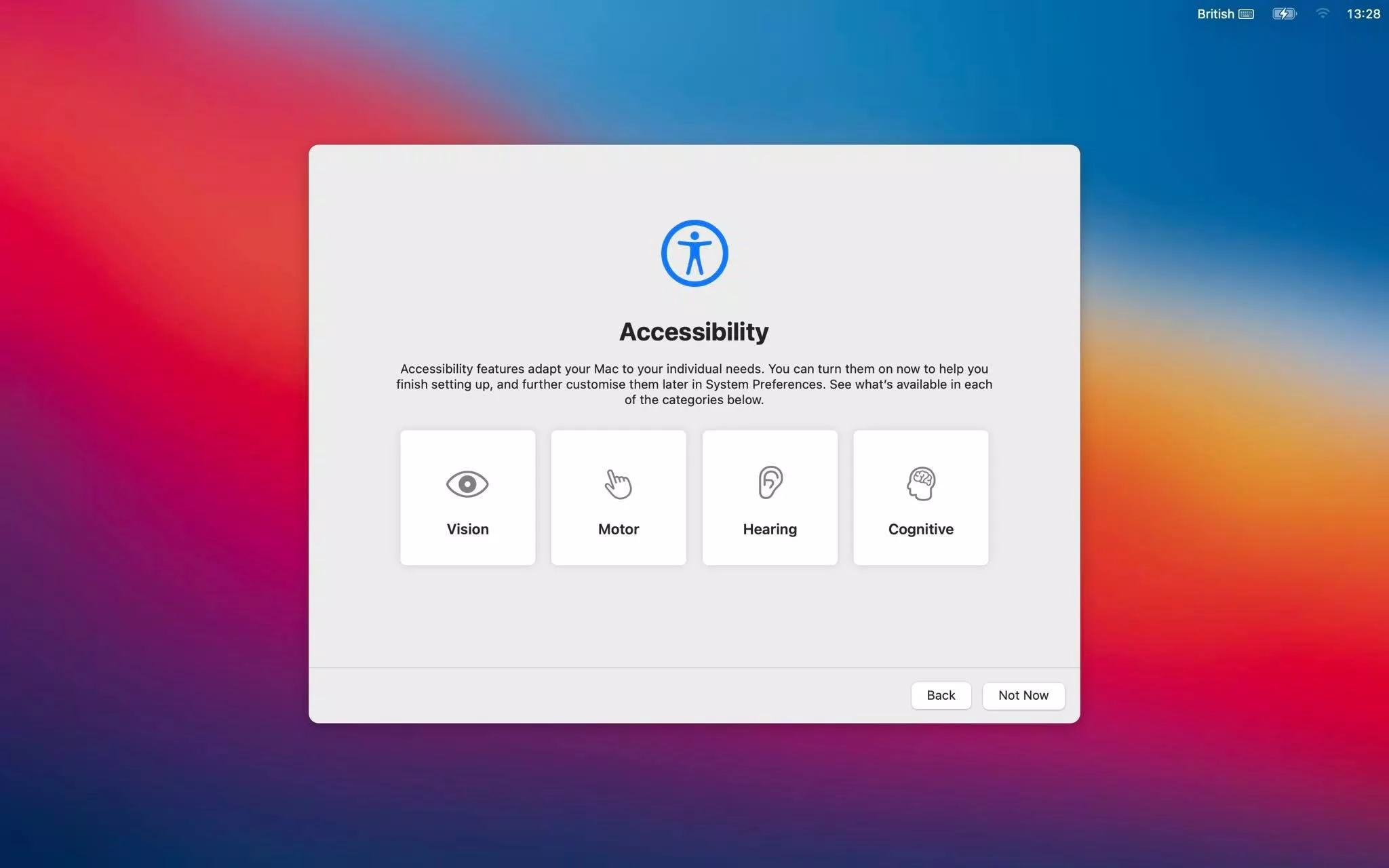 ...màn hình thiết lập của macOS Big Sur (Ảnh: Internet). ...màn hình thiết lập của macOS Big Sur (Ảnh: Internet).