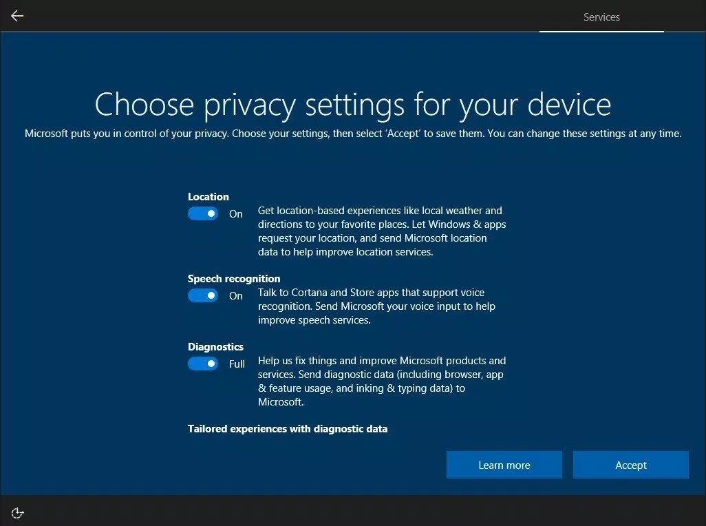Giao diện thiết lập cài đặt trên Windows 10 khá tối và tù túng. (Ảnh: Internet) Giao diện thiết lập cài đặt trên Windows 10 khá tối và tù túng. (Ảnh: Internet)