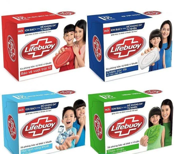 Chỉ xà phòng thôi nhưng Lifebuoy đã có rất nhiều loại đa dạng rồi. (Ảnh: Internet)
