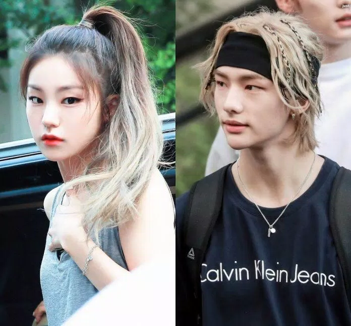 Không chỉ dưới quyền quản lý chung một công ty JYP Entertainment, Yeji (ITZY) và Hyunjin (Stray Kids) còn sở hữu đường nét khuôn mặt như mèo con giống hệt nhau khiến fans nhiều lần nhận lầm cả 2 là sinh đôi. (Nguồn: Internet)