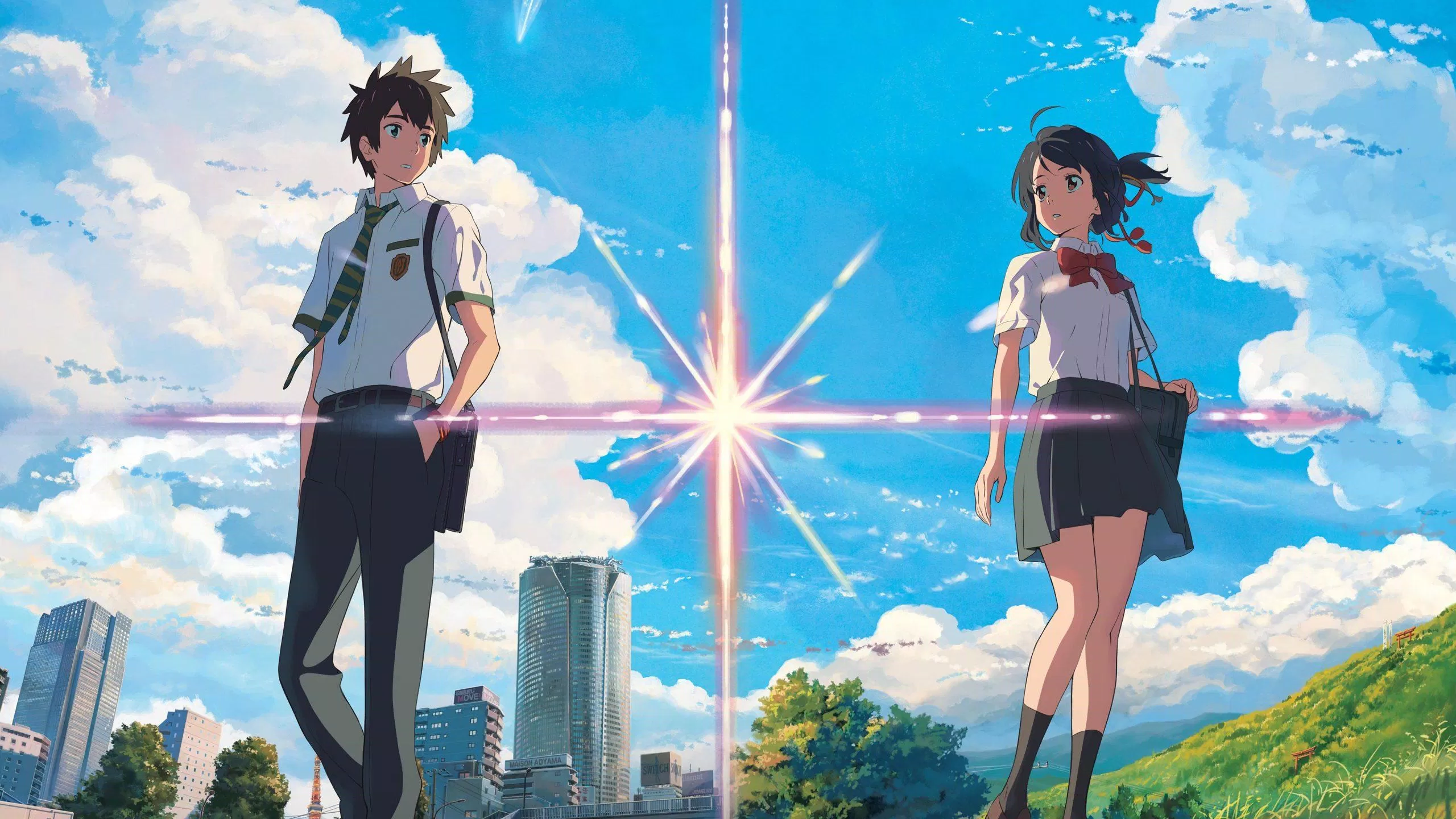 Hai nhân vật chính trong anime Your name (ảnh: internet)