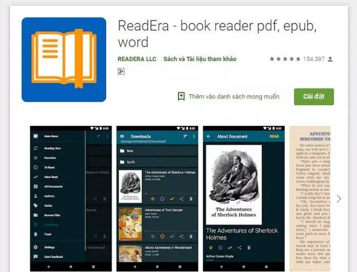 ReadEra - trình đọc sách pdf, epub, word. (Nguồn: Internet)