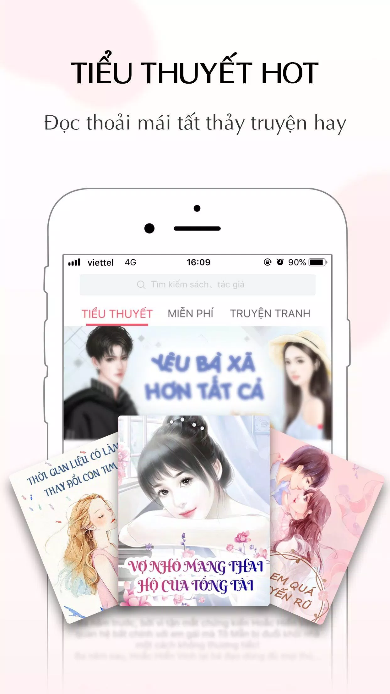 Phố sách là một app đọc sách online với giao diện bắt mắt. (Nguồn: Internet)