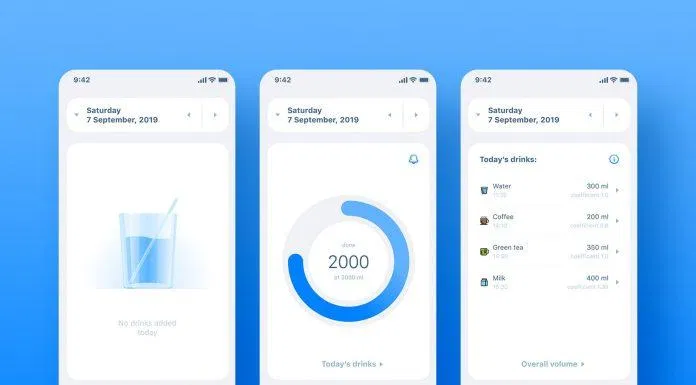 Giao diện của app Daily Water - nhắc bạn uống nước (Ảnh: Internet). Giao diện của app Daily Water - nhắc bạn uống nước (Ảnh: Internet).