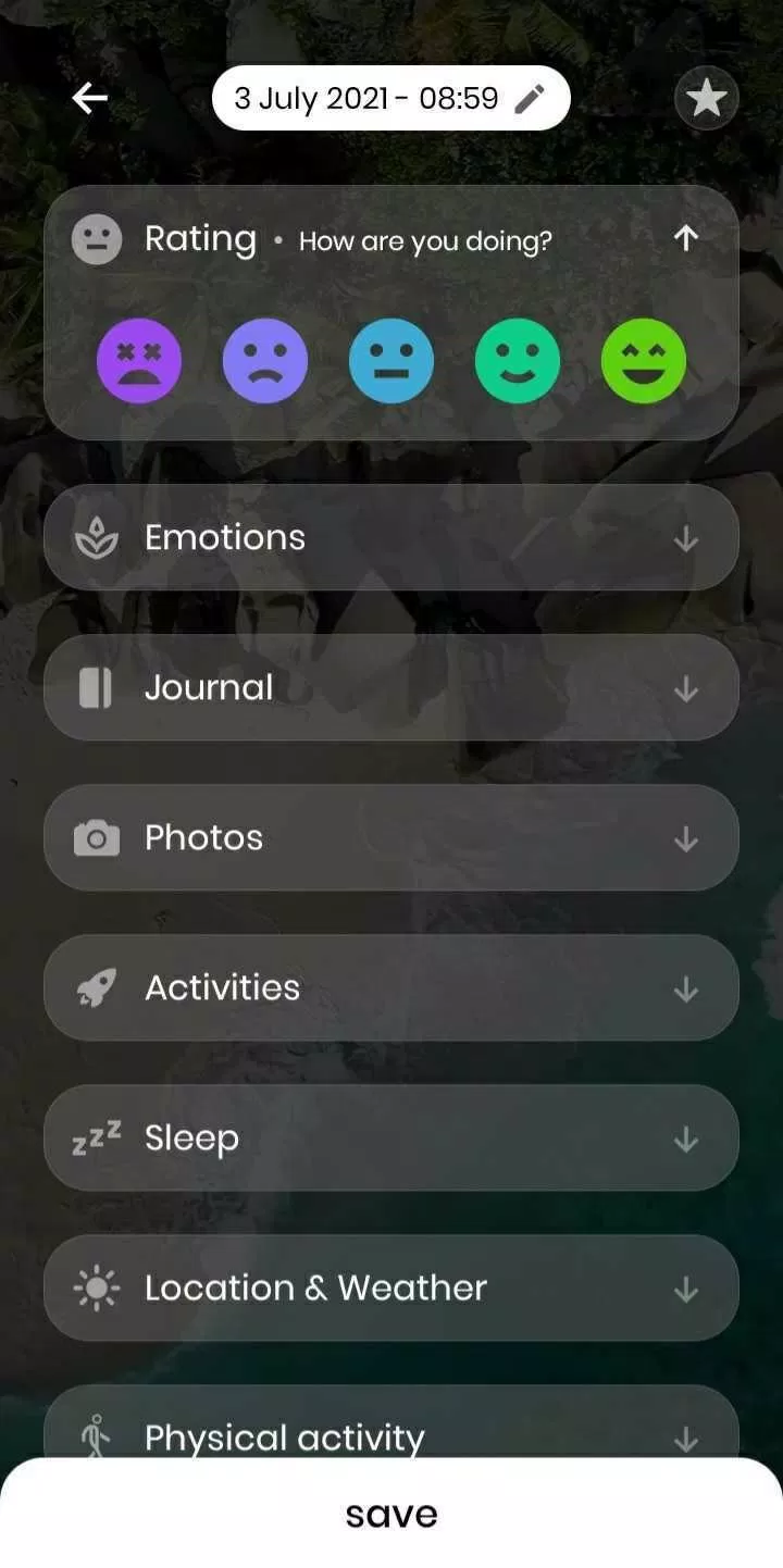 Tự đánh giá cảm xúc với Moodflow (Ảnh: Internet). Tự đánh giá cảm xúc với Moodflow (Ảnh: Internet).