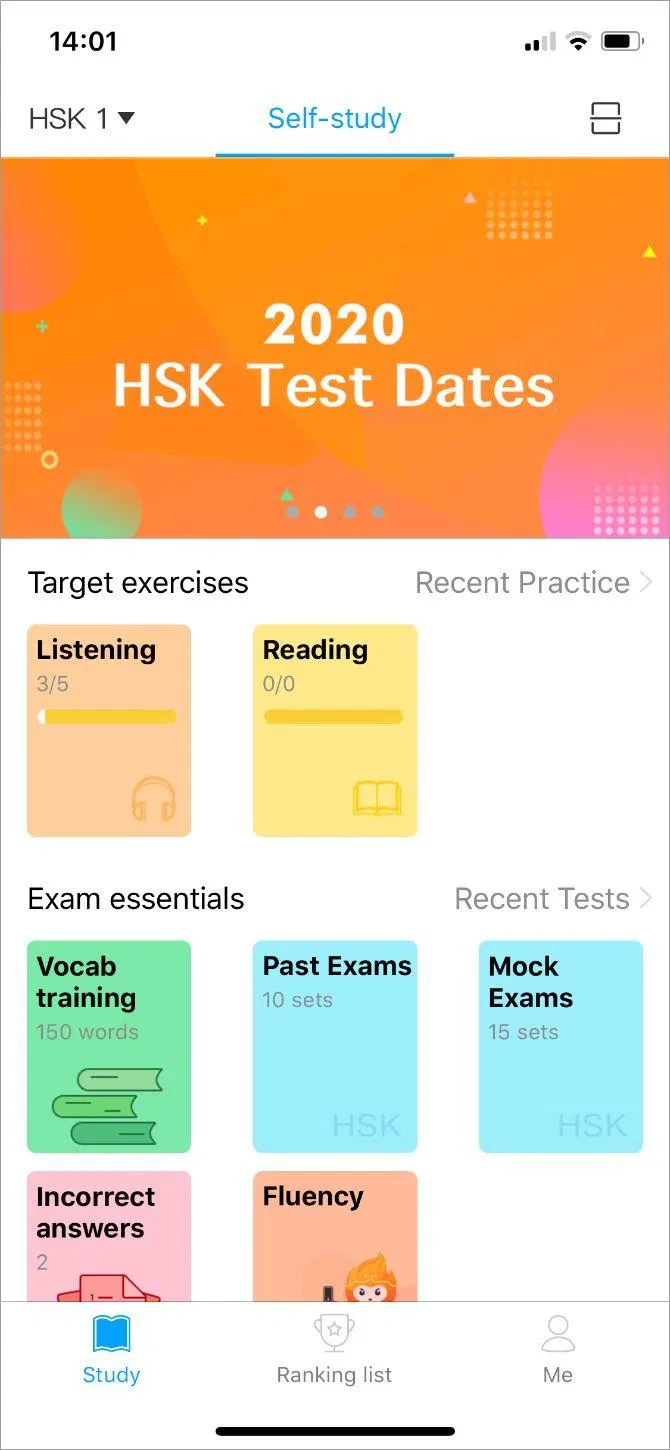 Giao diện của HSK Online (Ảnh: Internet). Giao diện của HSK Online (Ảnh: Internet).