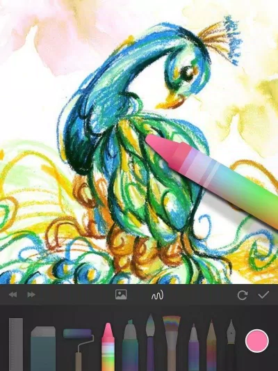 Vẽ tranh với ứng dụng PaperColor (Ảnh: Internet). Vẽ tranh với ứng dụng PaperColor (Ảnh: Internet).