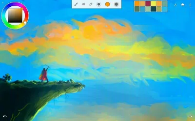 Vẽ tranh với ứng dụng Infinite Painter (Ảnh: Internet). Vẽ tranh với ứng dụng Infinite Painter (Ảnh: Internet).