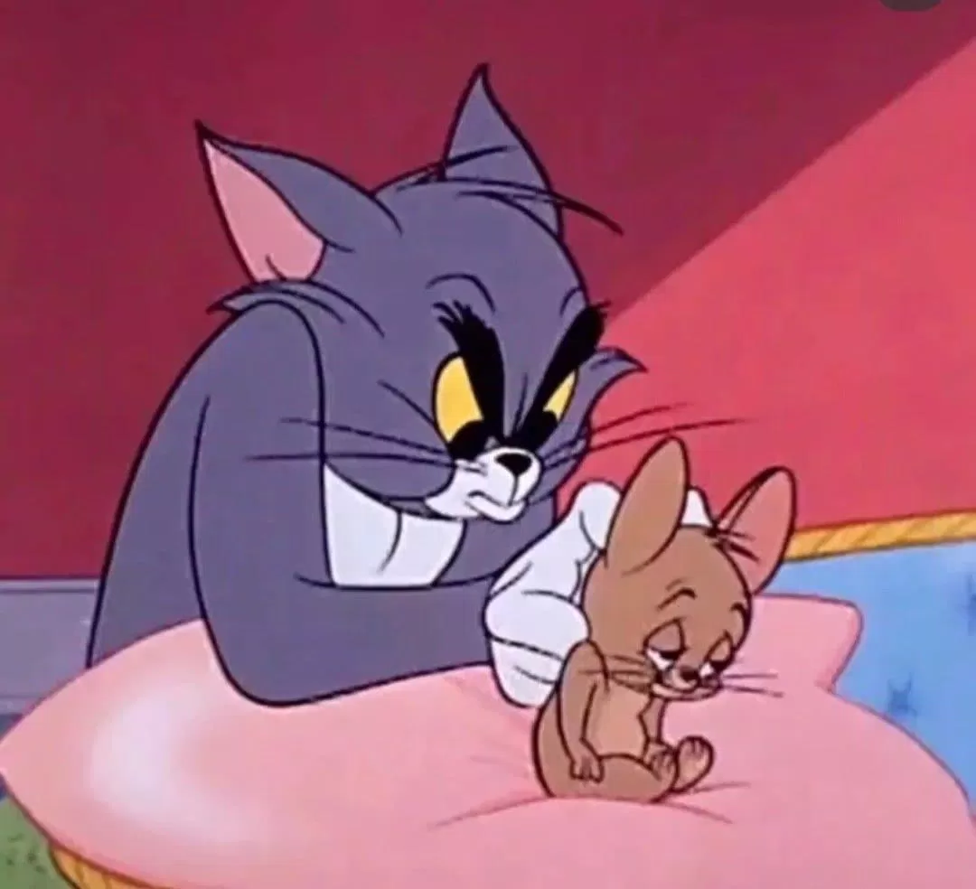 Ảnh avatar đôi Tom và Jerry hài hước. (Ảnh: Internet)