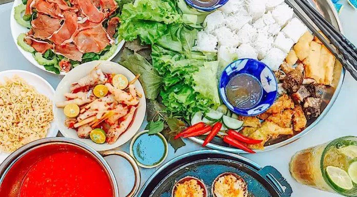 Bún đậu mắm tôm tại Bún Đậu Cà Kê Quán (Ảnh Bún Đậu Cà Kê)