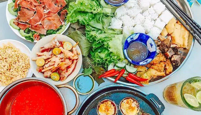 Bún đậu mắm tôm tại Bún Đậu Cà Kê Quán (Ảnh Bún Đậu Cà Kê)