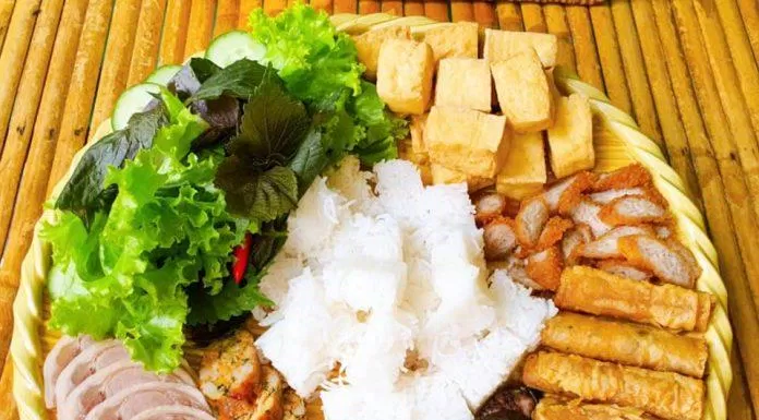 Bún đậu mắm tôm tại Bún Đậu Tràng An (Ảnh Bún Đậu Tràng An)