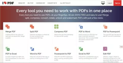 Chỉnh sửa file PDF online với iLovePDF (Ảnh: Internet).