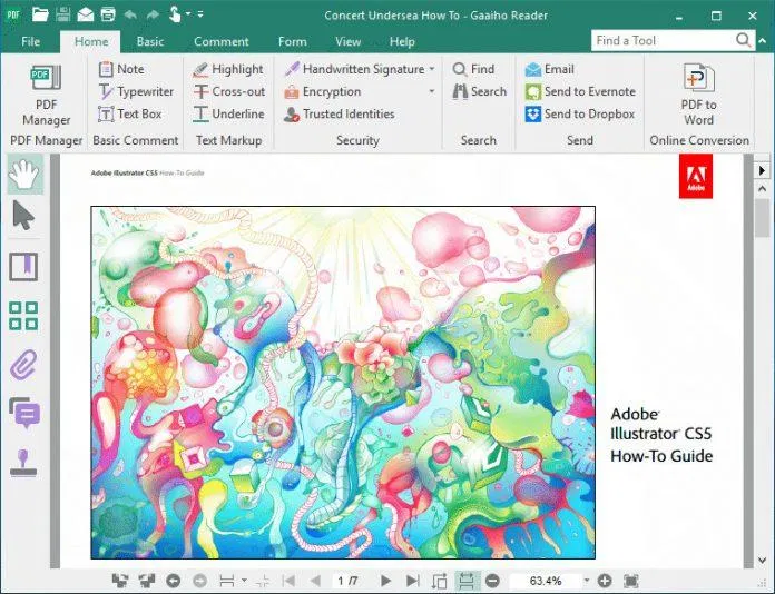 Chỉnh sửa file PDF với Gaaiho Reader 4 (Ảnh: Internet). Chỉnh sửa file PDF với Gaaiho Reader 4 (Ảnh: Internet).