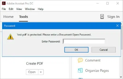 File PDF yêu cầu nhập mật khẩu mở (Ảnh: Internet). File PDF yêu cầu nhập mật khẩu mở (Ảnh: Internet).