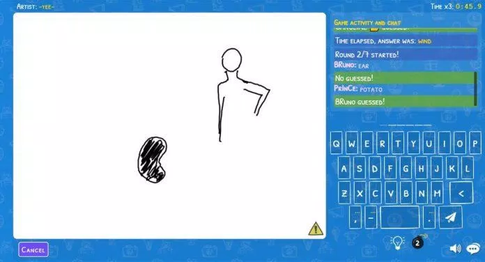 Trò chơi đoán hình vẽ của Drawize (Ảnh: Internet). Trò chơi đoán hình vẽ của Drawize (Ảnh: Internet).
