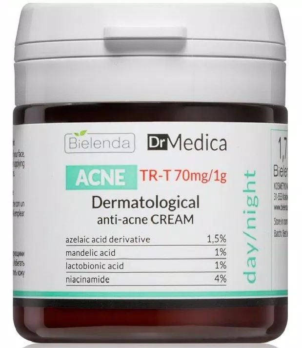 Kem dưỡng ẩm Dr Medica Dermatological Anti Acne Face Cream Day Night là dòng sản phẩm được các cô nàng da dầu mụn săn đón nhất hiện nay ( Nguồn: internet)