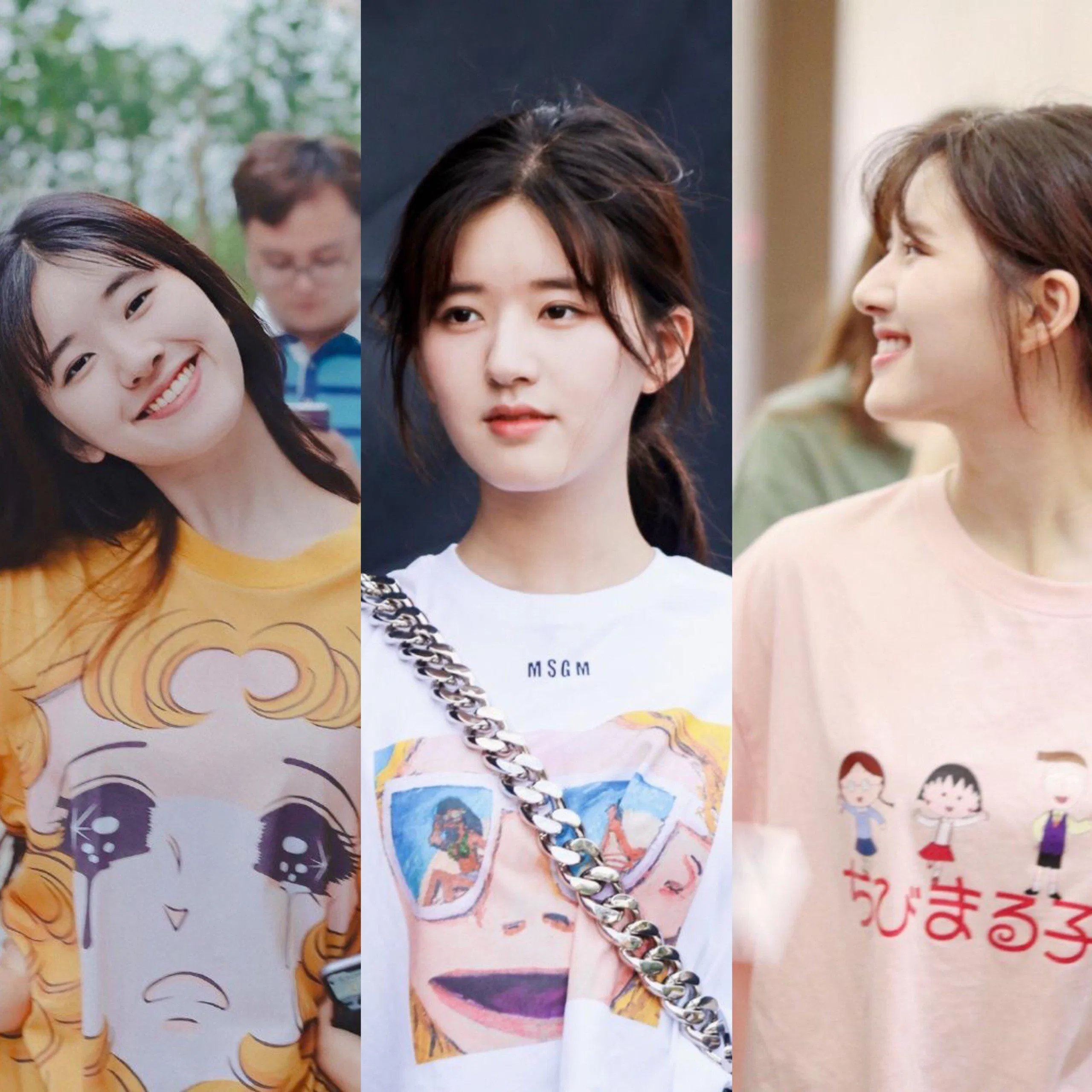 Triệu Lộ Tư rất thích những mẫu áo thun đáng yêu (Ảnh: Internet)