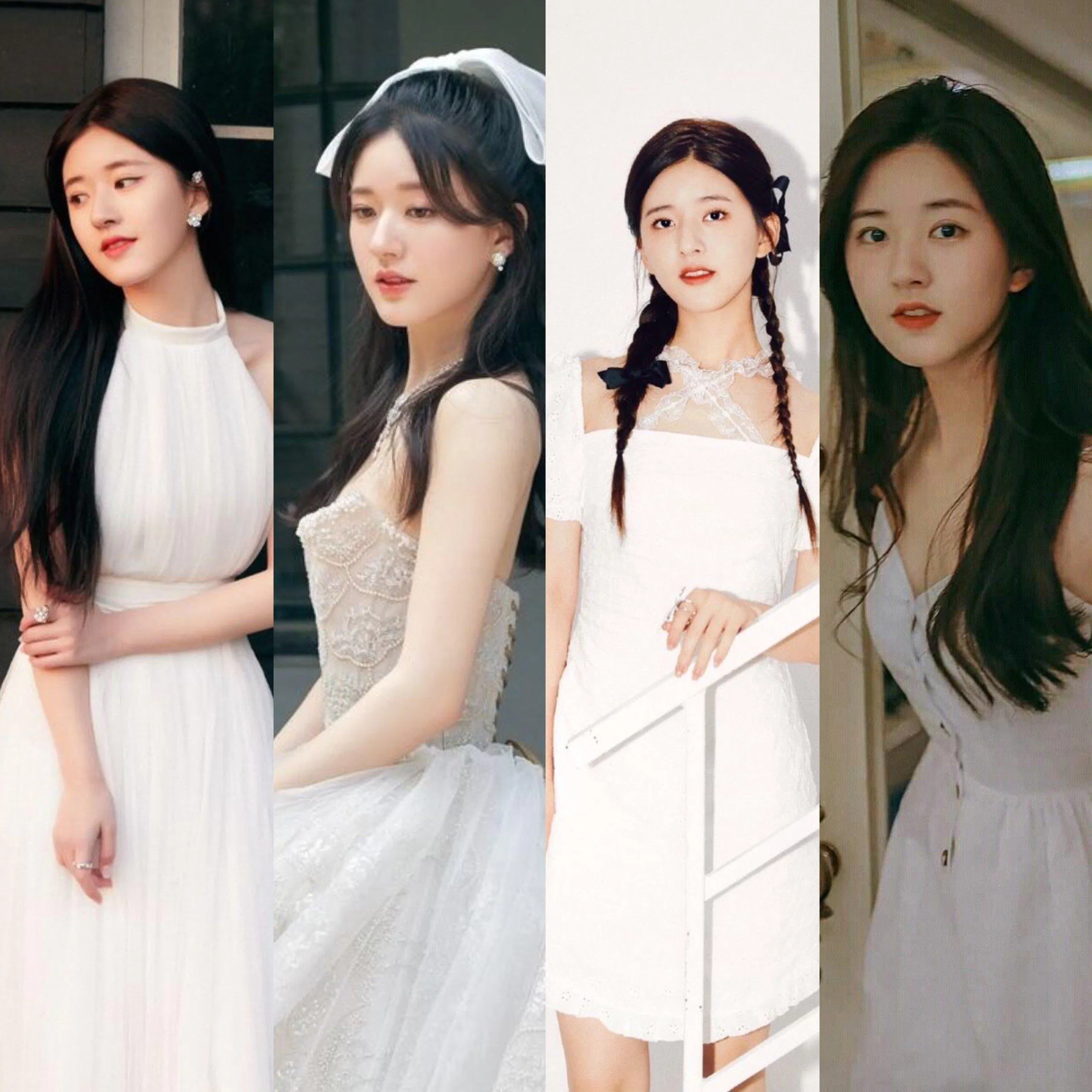 Triệu Lộ Tư rất hợp với trang phục màu trắng (Ảnh: Internet)