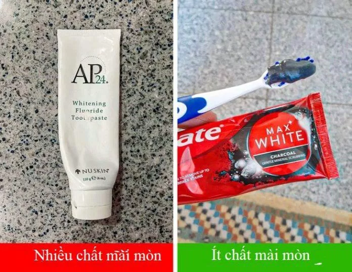 Hãy chọn kem đánh răng có ít chất mài mòn thôi nhé (Ảnh: Internet)