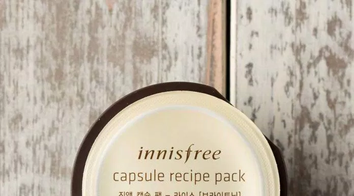 Mặt nạ ngủ dưỡng sáng da Innisfree Capsule Recipe Pack Rice (ảnh: internet)
