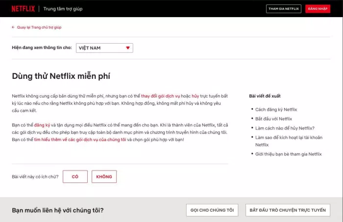 Netflix ngừng cung cấp ưu đãi dùng thử miễn phí tại thị trường Việt Nam (Ảnh: BlogAnChoi).