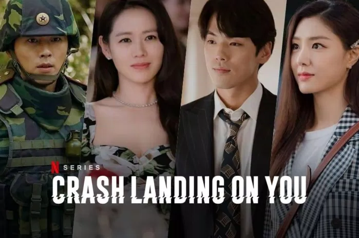 Crash Landing On You (2019) kể về chuyện tình của một nữ tài phiệt Nam Hàn và quân nhân Bắc Hàn. Bộ phim của đài TVN có lượng người xem cao kỷ lục và được Netflix phân phối độc quyền trên nền tảng của mình. (Ảnh: Internet)