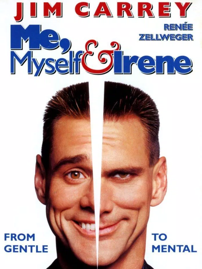 Poster phim Me, Myself & Irene - Quý Ngài Hai Mặt (2000) (Ảnh: Internet)