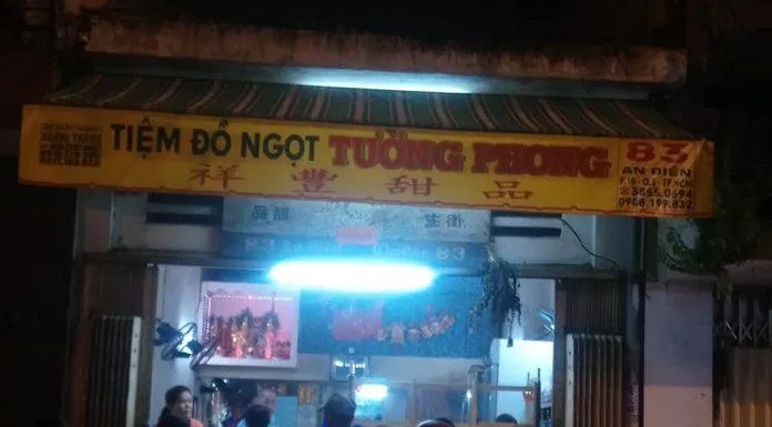 Chè Tường Phong - chè người Hoa ngon nhất quận 5. (Ảnh: Internet)