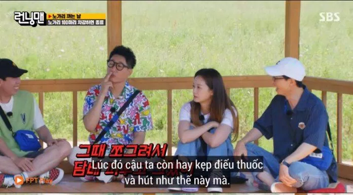 Sau đó Yoo Jae Suk thừa nhận rằng mình đã bỏ thuốc từ khi tham gia chương trình Running Man. (Ảnh: Internet)
