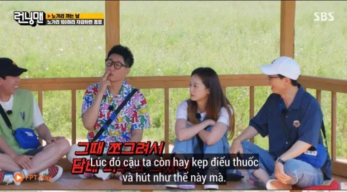 Sau đó Yoo Jae Suk thừa nhận rằng mình đã bỏ thuốc từ khi tham gia chương trình Running Man. (Ảnh: Internet) Sau đó Yoo Jae Suk thừa nhận rằng mình đã bỏ thuốc từ khi tham gia chương trình Running Man. (Ảnh: Internet)